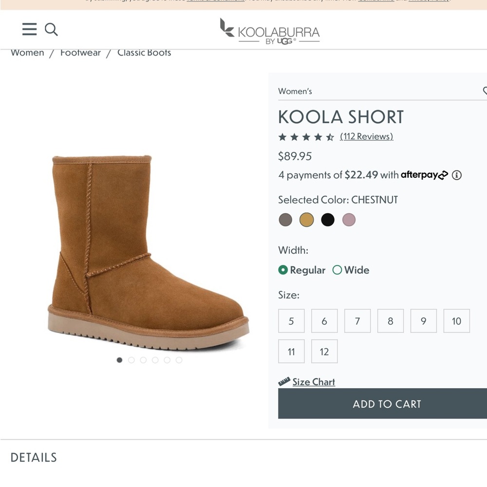 Koola Short Koolaburra by Ugg boots size 8